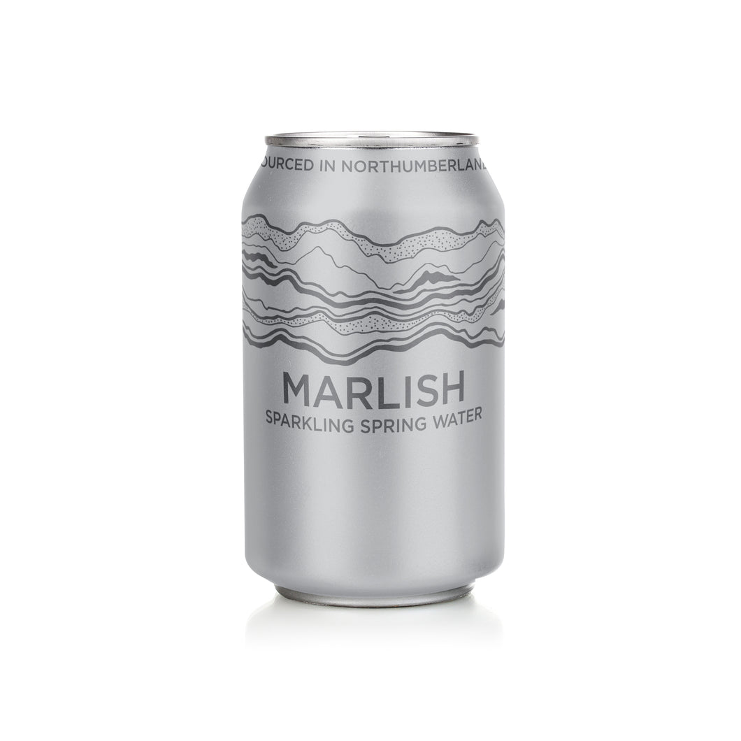 Marlish Sparkling Spring Water Can 24 x 330ml
